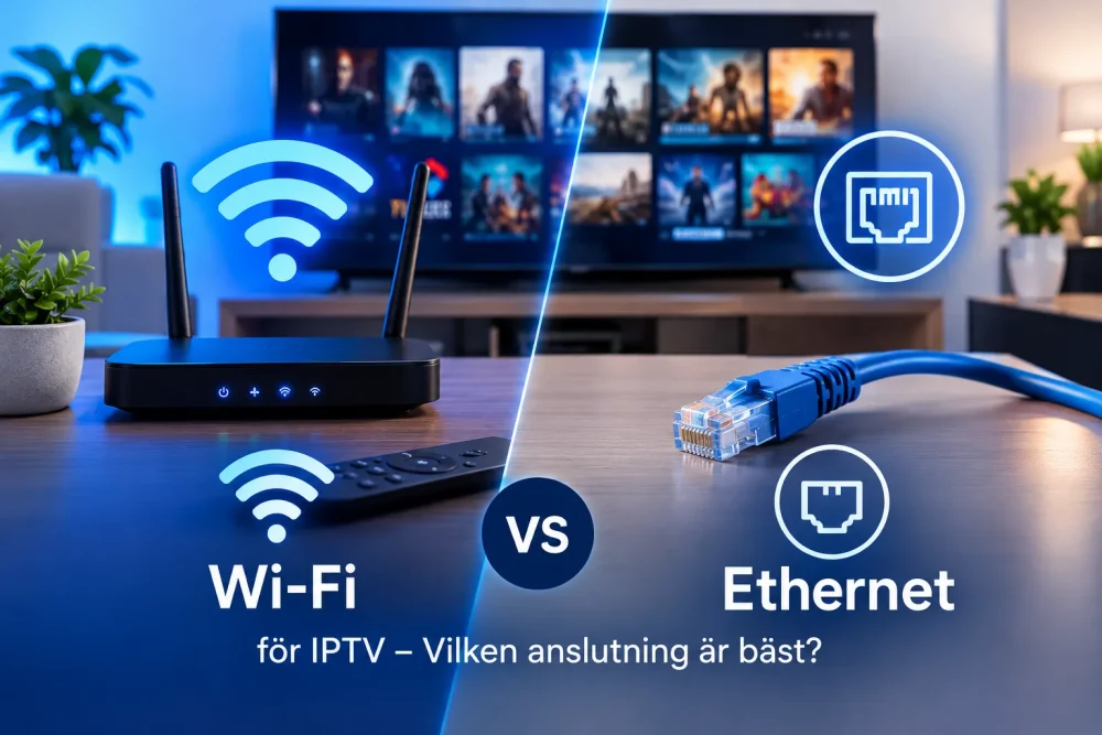 Wi-Fi vs Ethernet för IPTV – Vilken anslutning är bäst