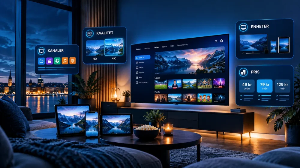 Så väljer du IPTV Sverige – Jämför IPTV 2026